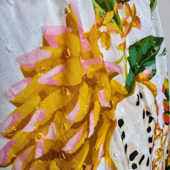 NWT Farm Rio 100% Cotton Mixed Biriba Maxi Skirt - Large - Picture 9 of 13